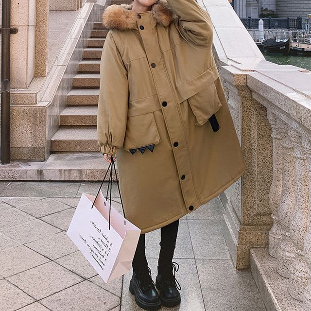 midi padded coat