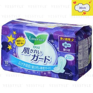 Kao Laurier Speed Skin Cleaning Wing Sanitary Pads 30cm Yesstyle