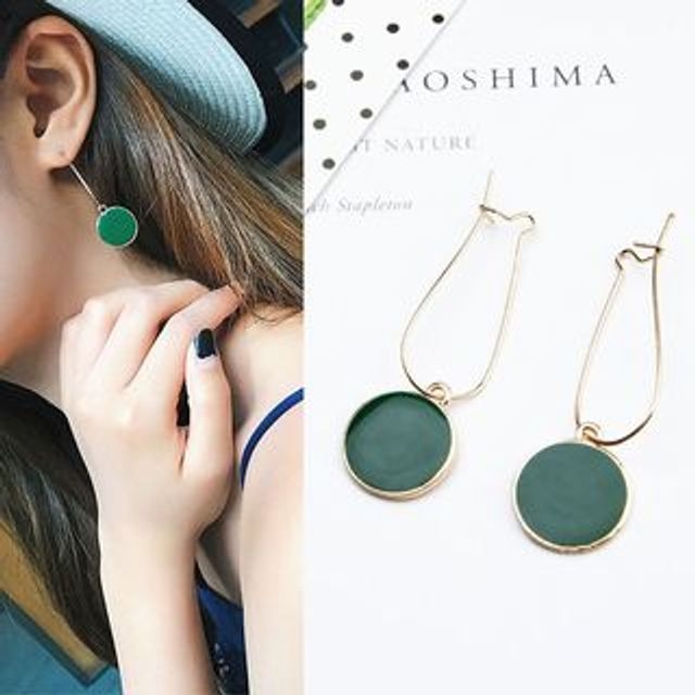 Gaya-Disc Drop Earring