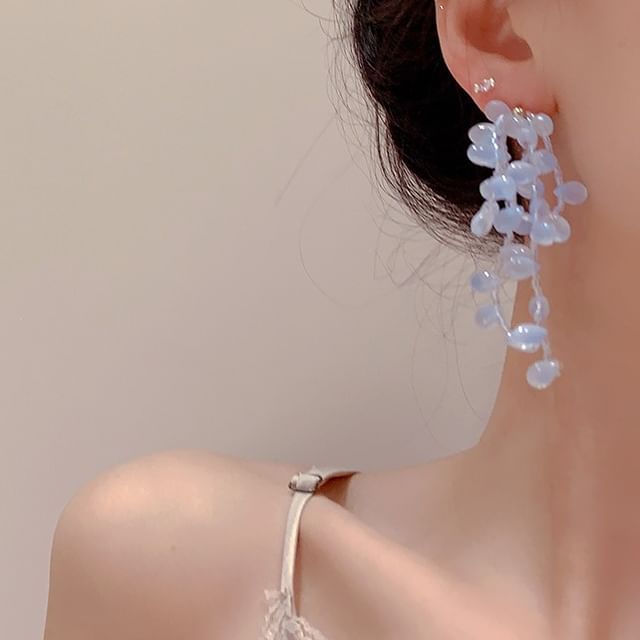 Kiren-925 Sterling Silver Bead Dangle Earring