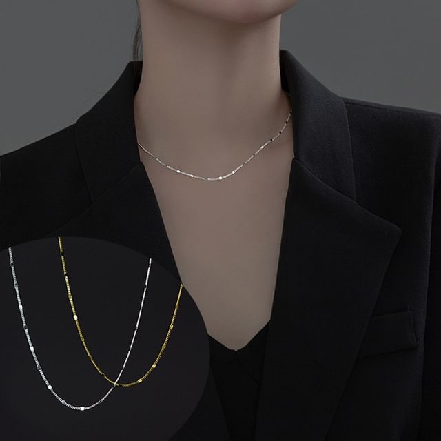 A-ROCH-925 Sterling Silver Chain Necklace