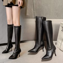 Gottabe - High Heel Pointy Tall Boots