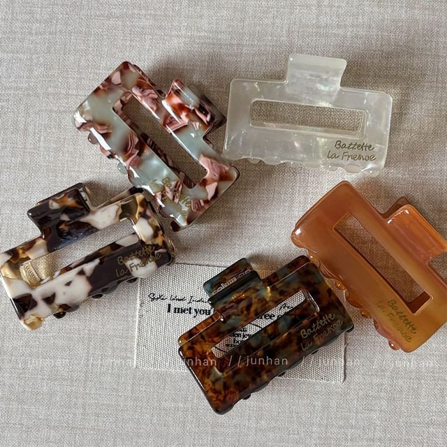 Mentosi-Rectangle Acetate Hair Claw