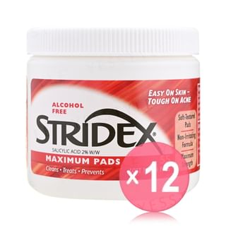 STRIDEX - Maximum 2% Salicylic Acid Soft Touch Pads (x12) (Bulk Box)