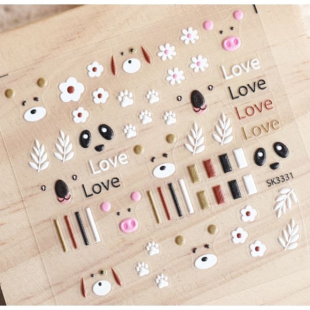 AQUA LALA Zoo Nail Art Stickers YesStyle