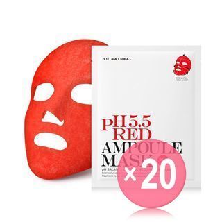 so natural - pH 5.5 Red Ampoule Mask (x20) (Bulk Box)