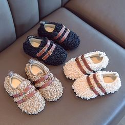 Doradas - Kids Belted Fleece Flats Doradas - Kids Belted Fleece Flats