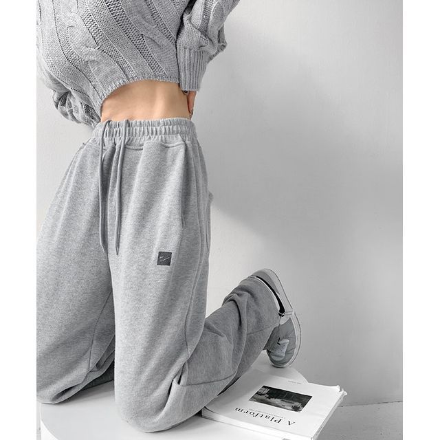 Shira-Drawstring Wide-Leg Sweatpants in 6 Colors
