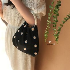 monroll - Floral Beaded Handbag monroll - Floral Beaded Handbag