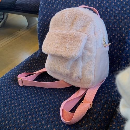 Fluffy backpack online