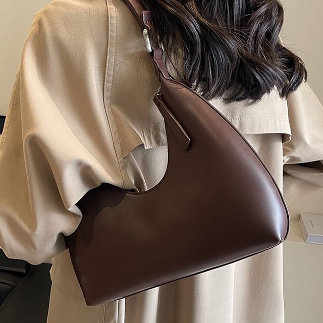 Skyglow-Faux Leather Shoulder Bag