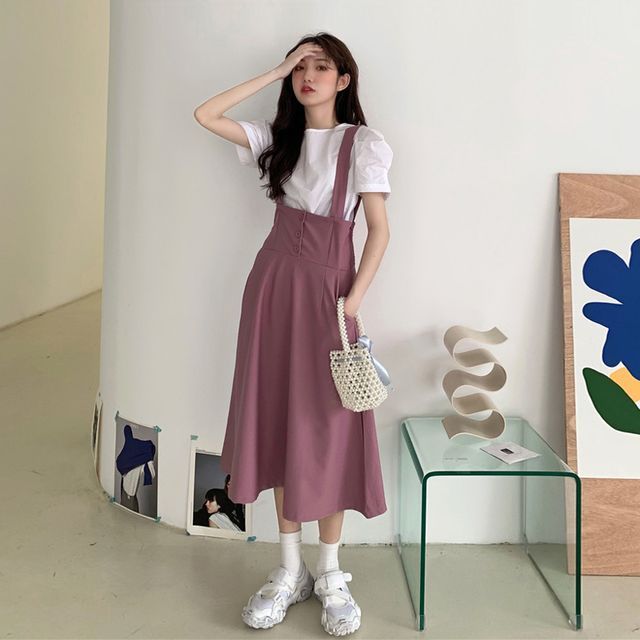 Korean Jumper Dress Outfit Ideas | ubicaciondepersonas.cdmx.gob.mx