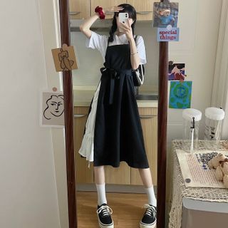 strap dress with t shirt