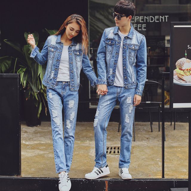matching jean jackets