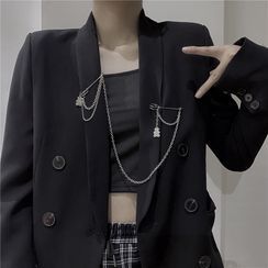 Porstina - 熊/饰针吊坠链条胸针 Porstina - 熊/饰针吊坠链条胸针