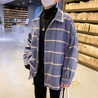 Buy Jozev - Plaid Button-Up Jacket in 
