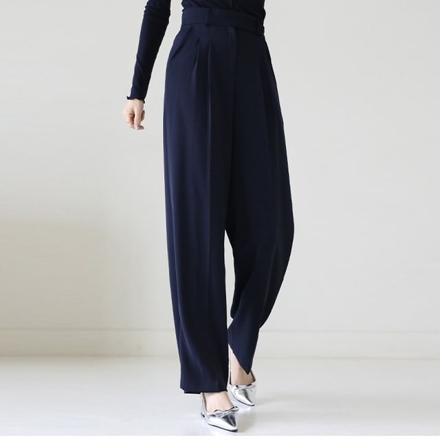Lemite - Tucked Baggy Suit Pants | YesStyle