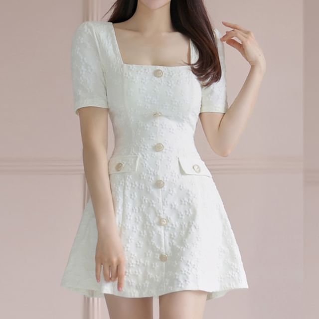princess polly baby blue dress Ladies Casual Mini Shirt Dress with Square Neck and Embroidered Cutout,  Sleeveless Cap Sleeve, A-Line Silhouette from Dhgate Basic & Casual Dresses