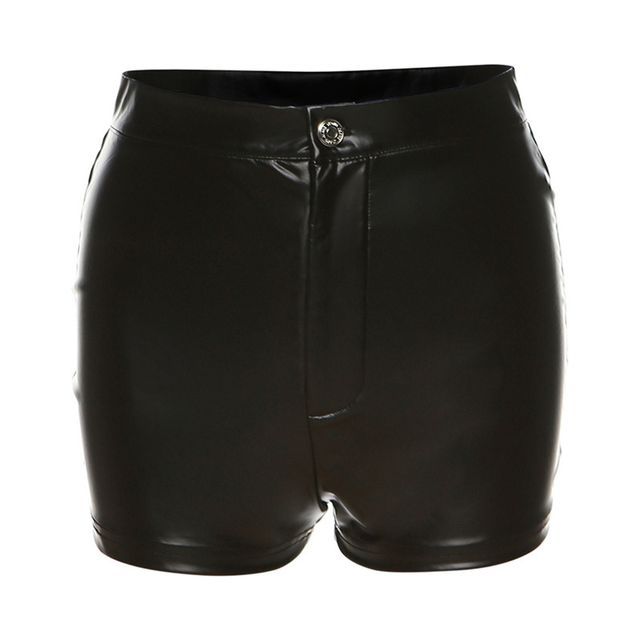 Oonnukal - Faux Leather Hot Pants | YesStyle