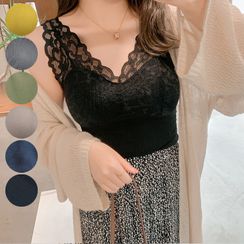 AIREN - Padded Lace Tank Top