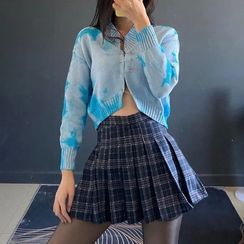 Bababy - 紮染印花短款開衫 Bababy - 紮染印花短款開衫
