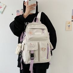 Beamie - Buckled Nylon Backpack