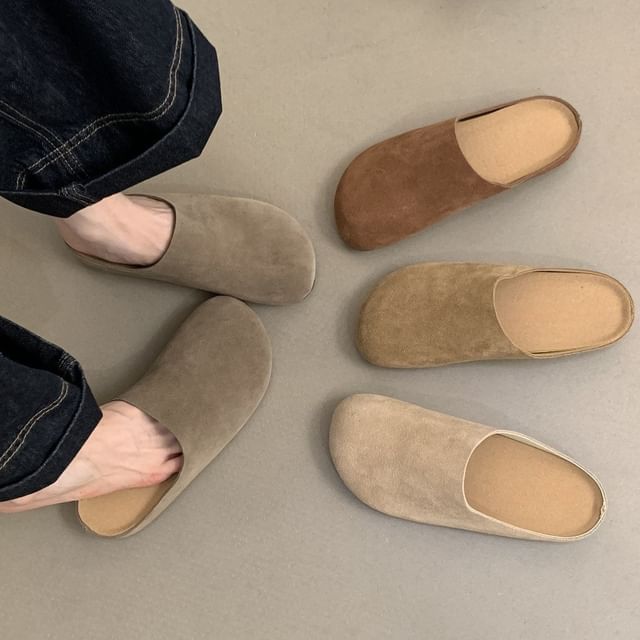 Karlao-Faux Suede Mules