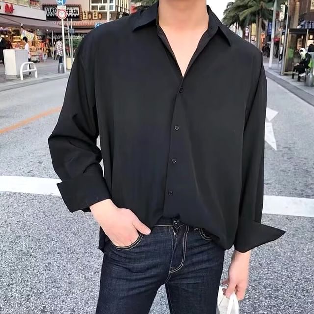 Blueforce-Long-Sleeve Plain Shirt