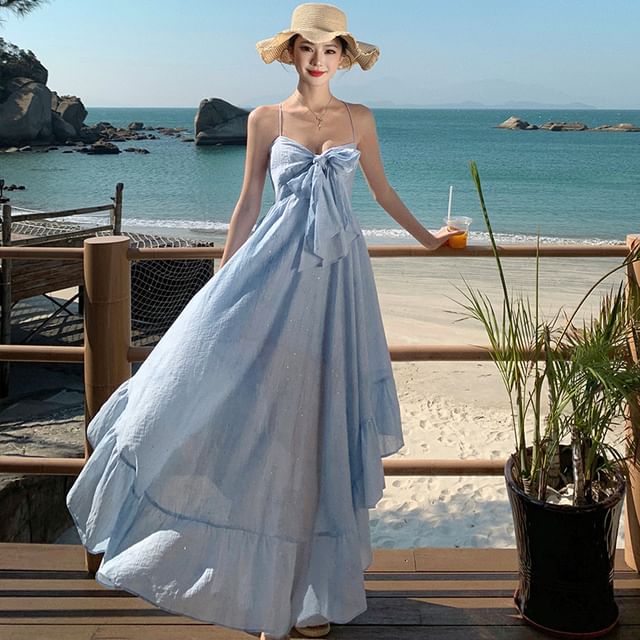 chinese dress ladies Red Floral Wrap Top Layered Frill Mini Dress – AX Paris US main image 1