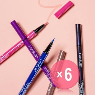 LANSUR - Colorful Smooth Liquid Eyeliner - 5 Colors (x6) (Bulk Box)