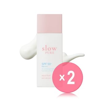 slowpure - Aqua Fluid Sun Serum 2pcs Bundle Set