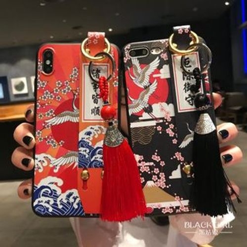Huella - Printed Phone Case with Strap for iPhone 6 / 6S / 6 Plus / 7 / 7  Plus / 8 / 8 Plus / X / XS / XR / XS Max
