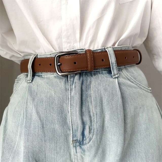 Poyol-Faux Leather Belt