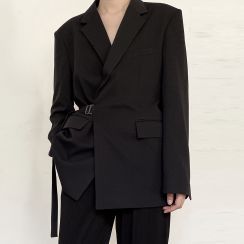 Omozando - Tie-Waist Blazer Omozando - Tie-Waist Blazer