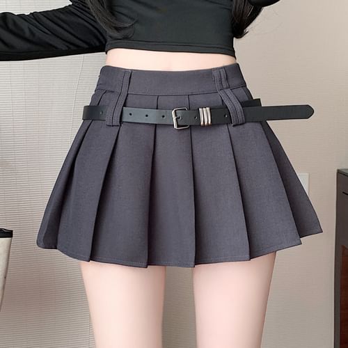 M me eme】 Noble line pleated mini エムミーエメ Noble line pleated
