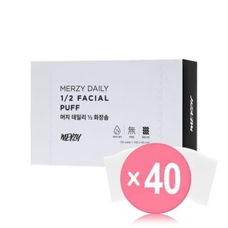 MERZY - Daily 1/2 Facial Puff (x40) (Bulk Box)