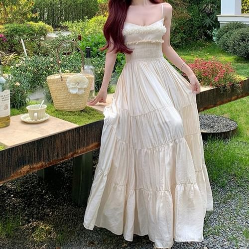 ジセッラ ピュア シルク プリント ドレス・GISELLA Long Tiered Tassel Dress- Zanzibar Multi – OLIPHANTDESIGN