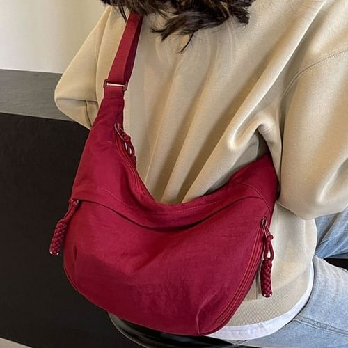 ★TOUT Y EST★ Multi Pocket Plus Crossbody Bag Purple 259775 unisex square bag messenger bag multi pocket lightweight - Temu