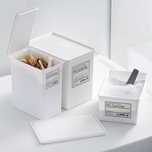 Essentials Plastic Storage Boxes with Lids