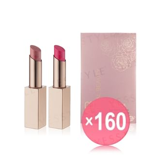 NATURAL BEAUTY - LAB Lipstick Set: L03 Rose Oasis + L04 Coral Aqua (x160) (Bulk Box)