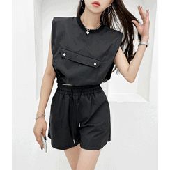 Pantaloncini Da Corsa Donna IECCP - Vita Bassa, Tessuto Traspirante, Con Tasc He, Per Sport E Casual - Foto 12