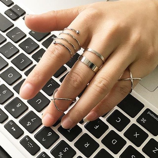 Hansha-Set of 6 Ring