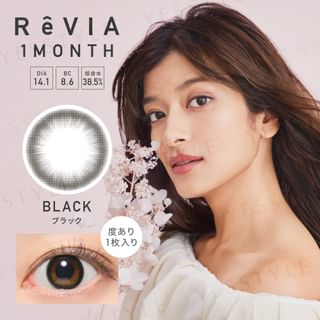 Candy Magic - ReVIA 1 Month Color Lens Black 1 pc or 2 pcs