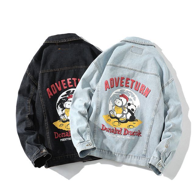 Rain Moment - Cartoon Print Denim 