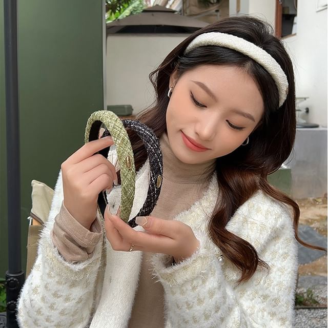 Show Mind-Logo Tweed Headband