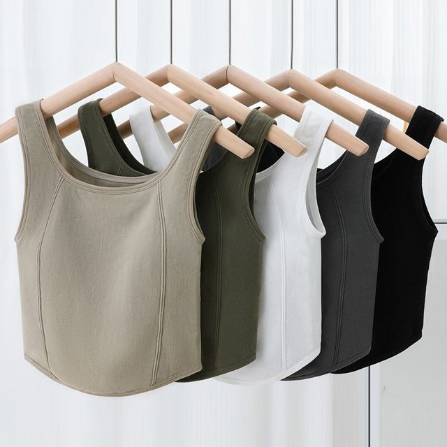 camikiss-Plain Tank Top