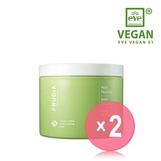 FRUDIA - Green Grape Pore Peeling Pad Jar Type 2pcs Bundle Set