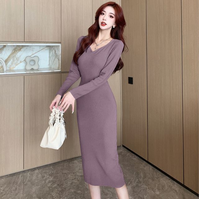 double strap long georgette bridesmaid wrap dress Double-Strap Long Draped Bodice Bridesmaid Dress