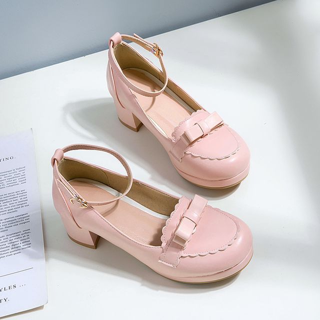 Cinnabelle BlockHeel Ankle Strap Loafers YesStyle