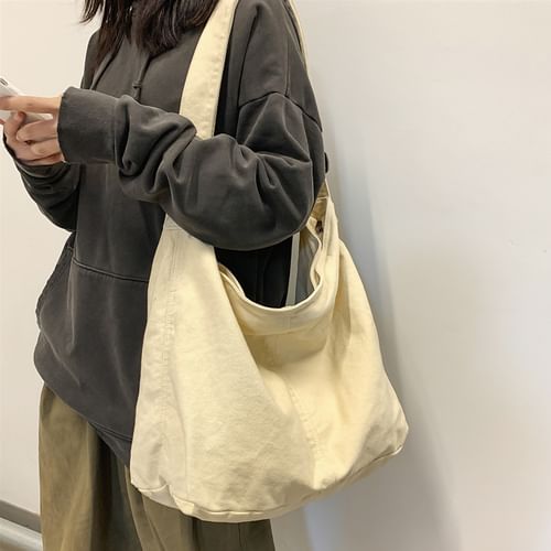 Plain canvas crossbody online bag